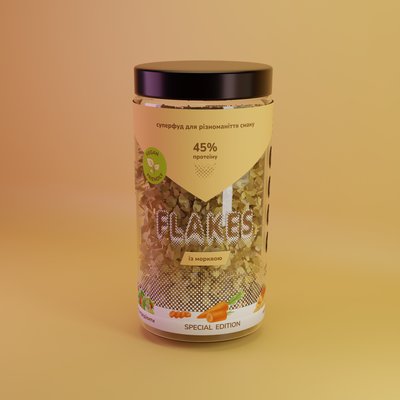 Неактивные пищевые дрожжи Flakes с морковью 80 г M6T1N8 A4410401 фото