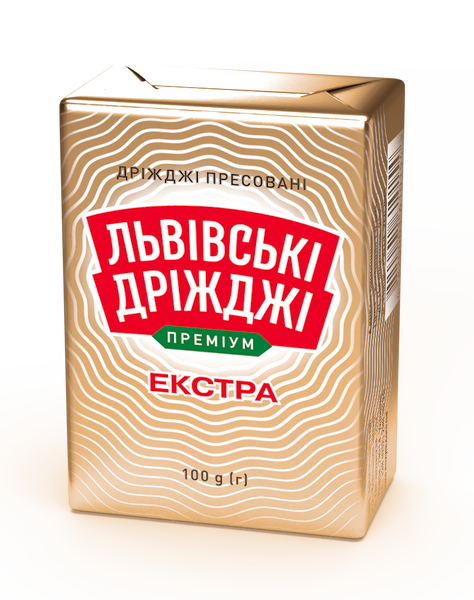 Дрожжи прессованные Львовские дрожжи Экстра 27 шт х 100 г A0110215 фото