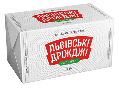 Дрожжи прессованные Львовские дрожжи Классические 1 кг х 12 шт A0100001 фото